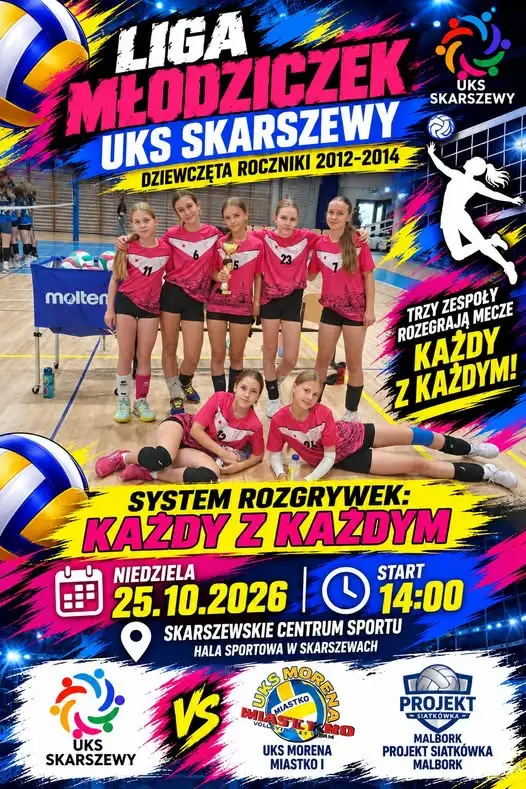 Liga Młodziczek w Skarszewach – siatkarskie emocje już w niedzielę