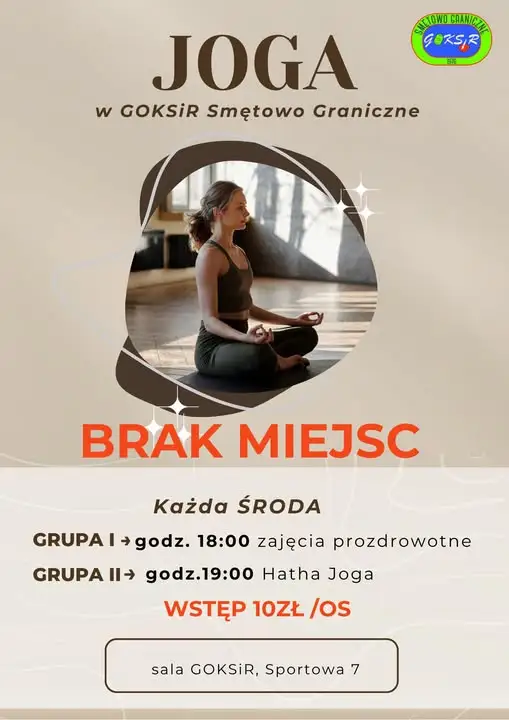 Joga w Smętowie Granicznym: brak wolnych miejsc na zajęciach