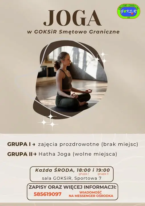 Joga w Smętowie Granicznym: dwie grupy, nowe zapisy i wolne miejsca na Hatha Jogę