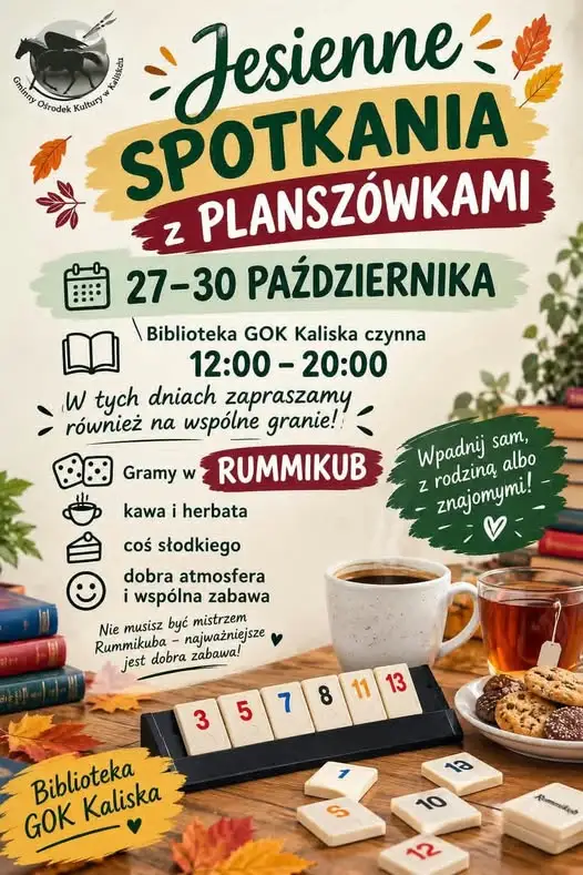 Biblioteka zaprasza na wspólne granie – od 27 do 30 października